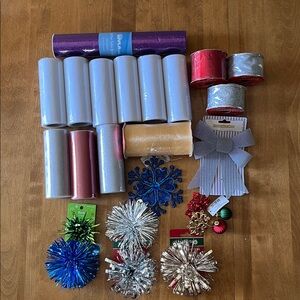 Festive Holiday Craft Collection with Blue and Silver Accents